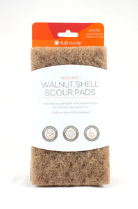 Walnut Shell Scouring Pads--3 Count